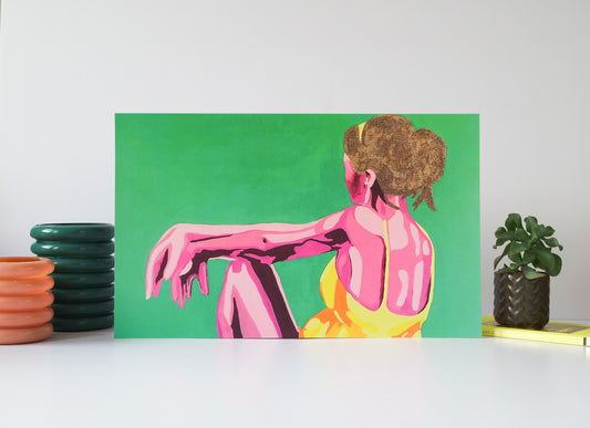 Girl on Canvas unframed art print (signed)