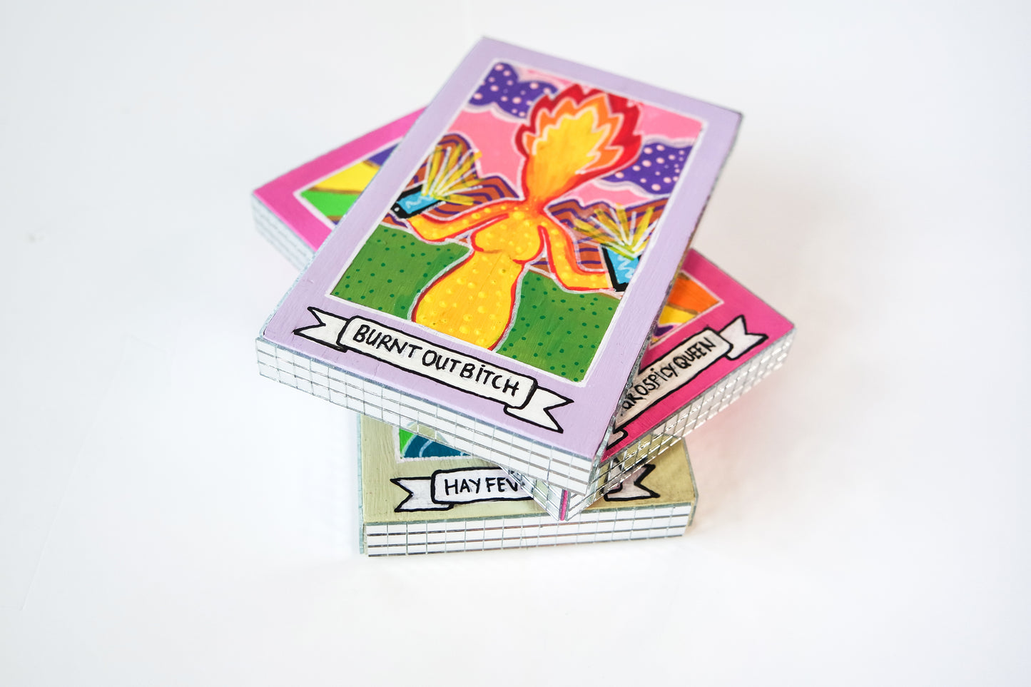 Tarot card style mini artworks