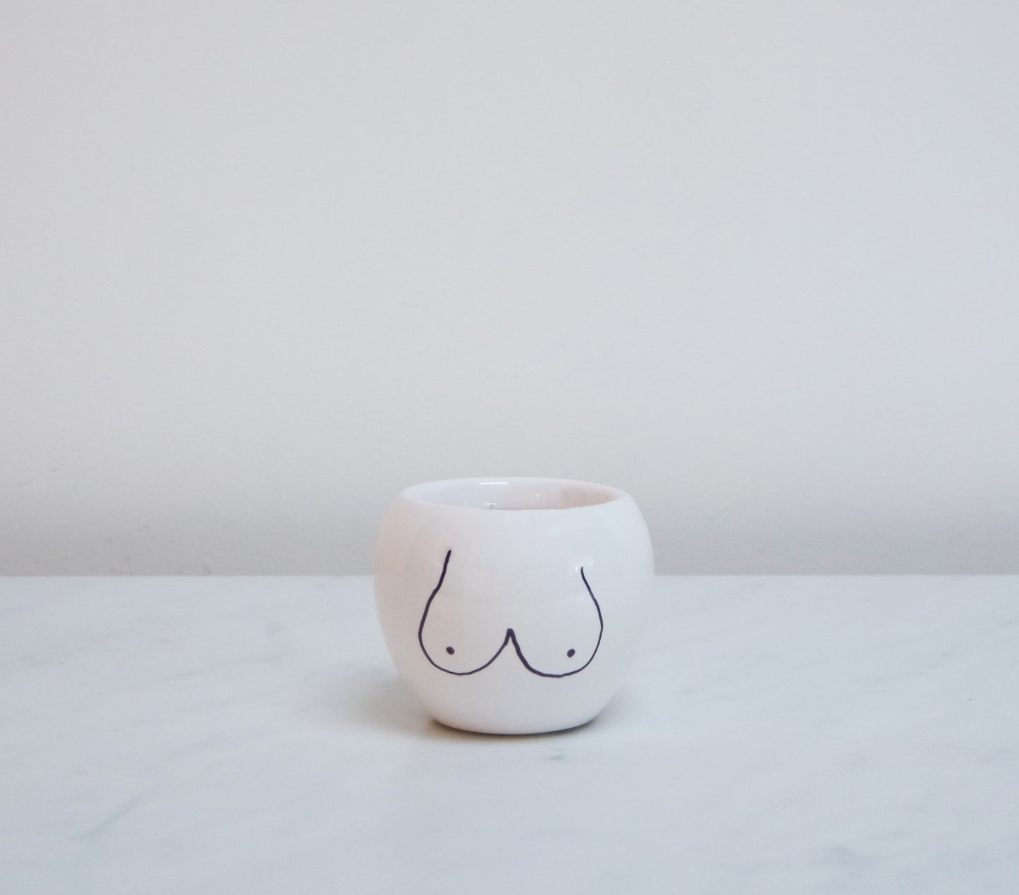 Illustrated boob planter